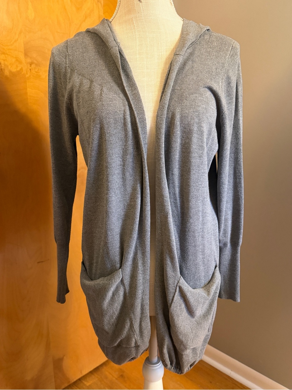 Falls Creek Charcoal Gray Sweater with hood